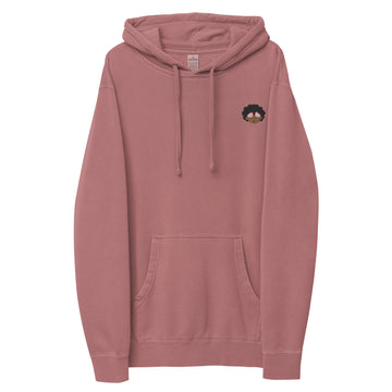 The Only Child 1983 Embroidered Bighead Logo Unisex pigment-dyed hoodie