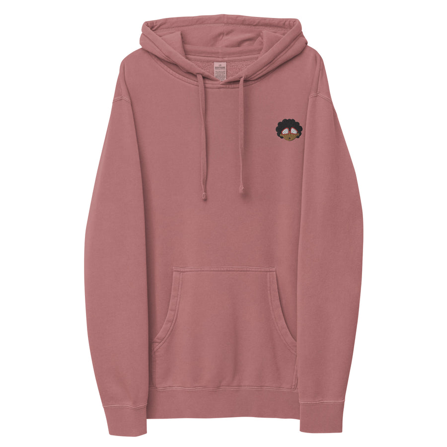 The Only Child 1983 Embroidered Bighead Logo Unisex pigment-dyed hoodie