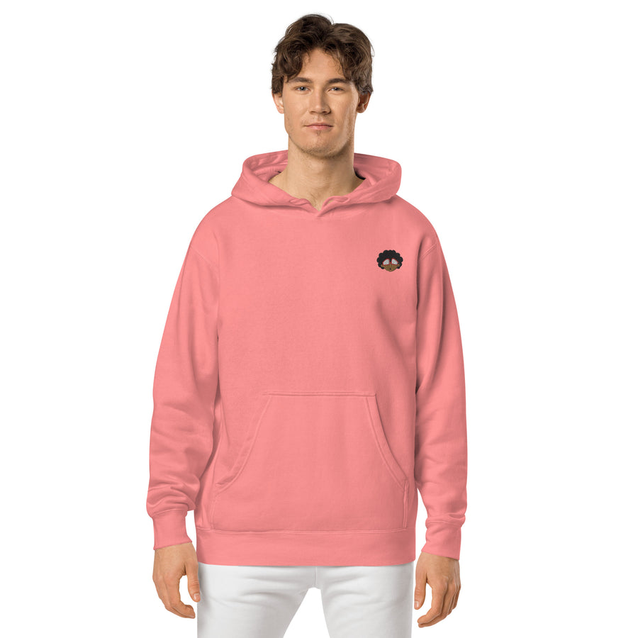 The Only Child 1983 Embroidered Bighead Logo Unisex pigment-dyed hoodie