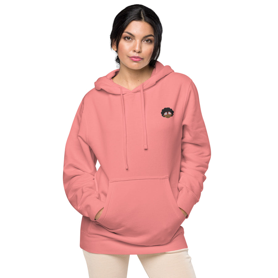 The Only Child 1983 Embroidered Bighead Logo Unisex pigment-dyed hoodie