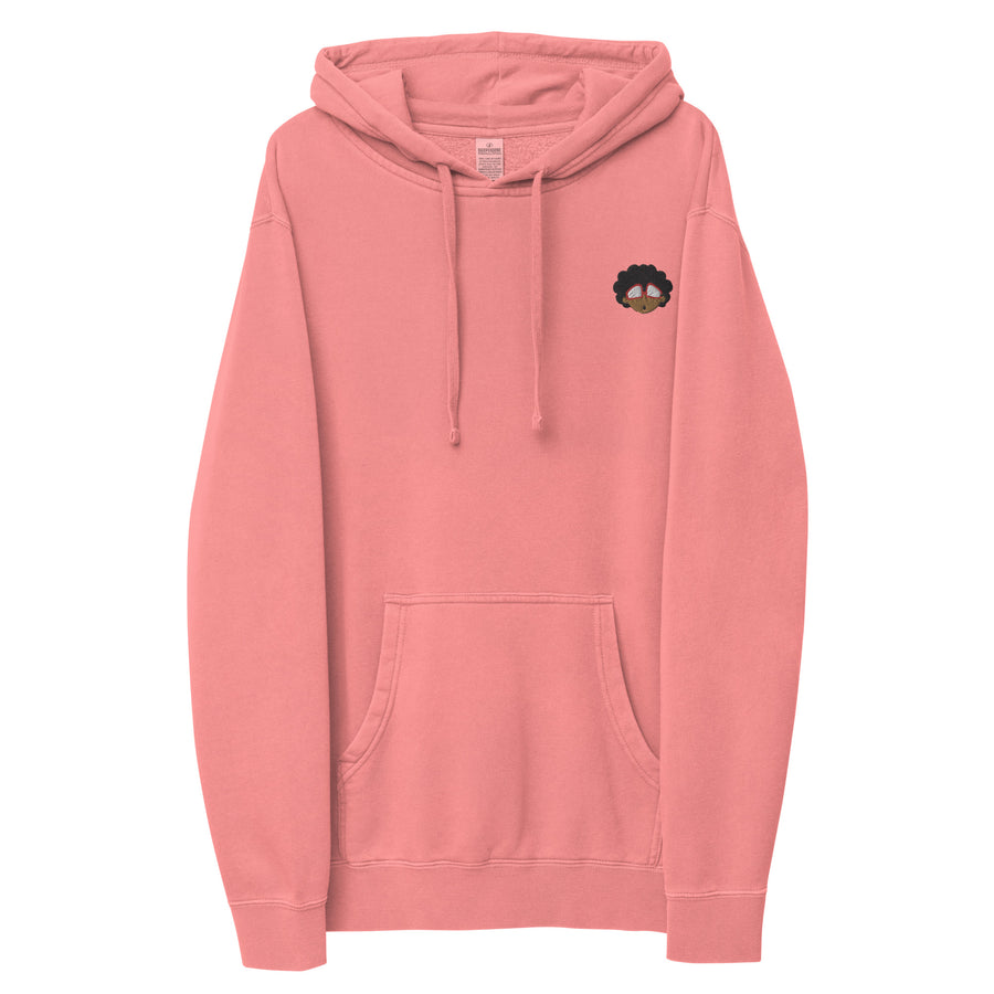 The Only Child 1983 Embroidered Bighead Logo Unisex pigment-dyed hoodie
