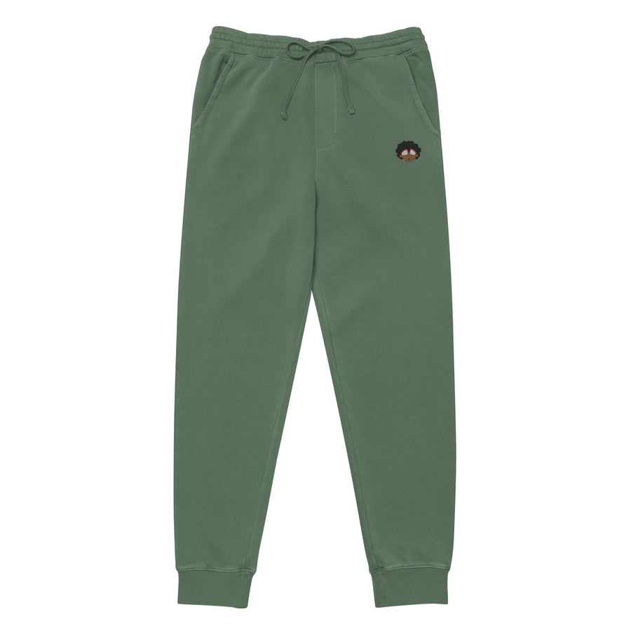 The Only Child 1983 Embroidered Bighead Logo Unisex pigment-dyed sweatpants