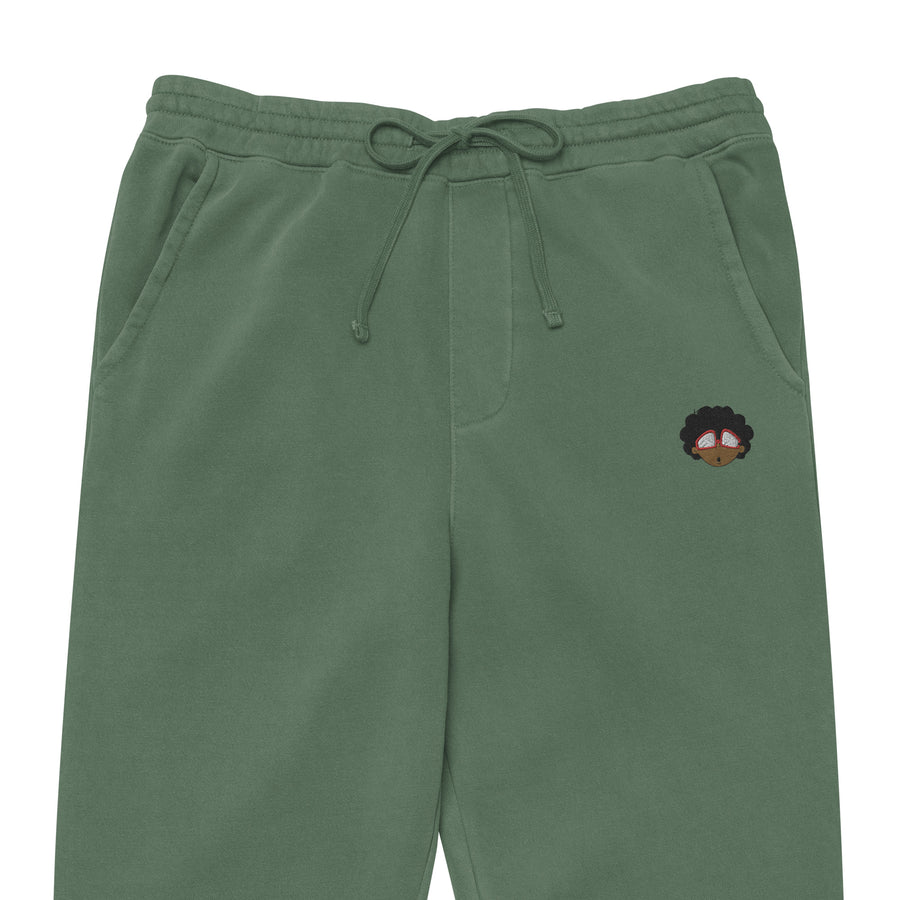 The Only Child 1983 Embroidered Bighead Logo Unisex pigment-dyed sweatpants
