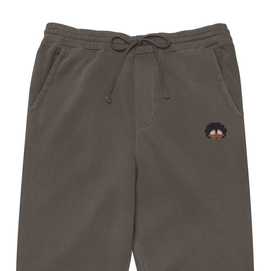 The Only Child 1983 Embroidered Bighead Logo Unisex pigment-dyed sweatpants