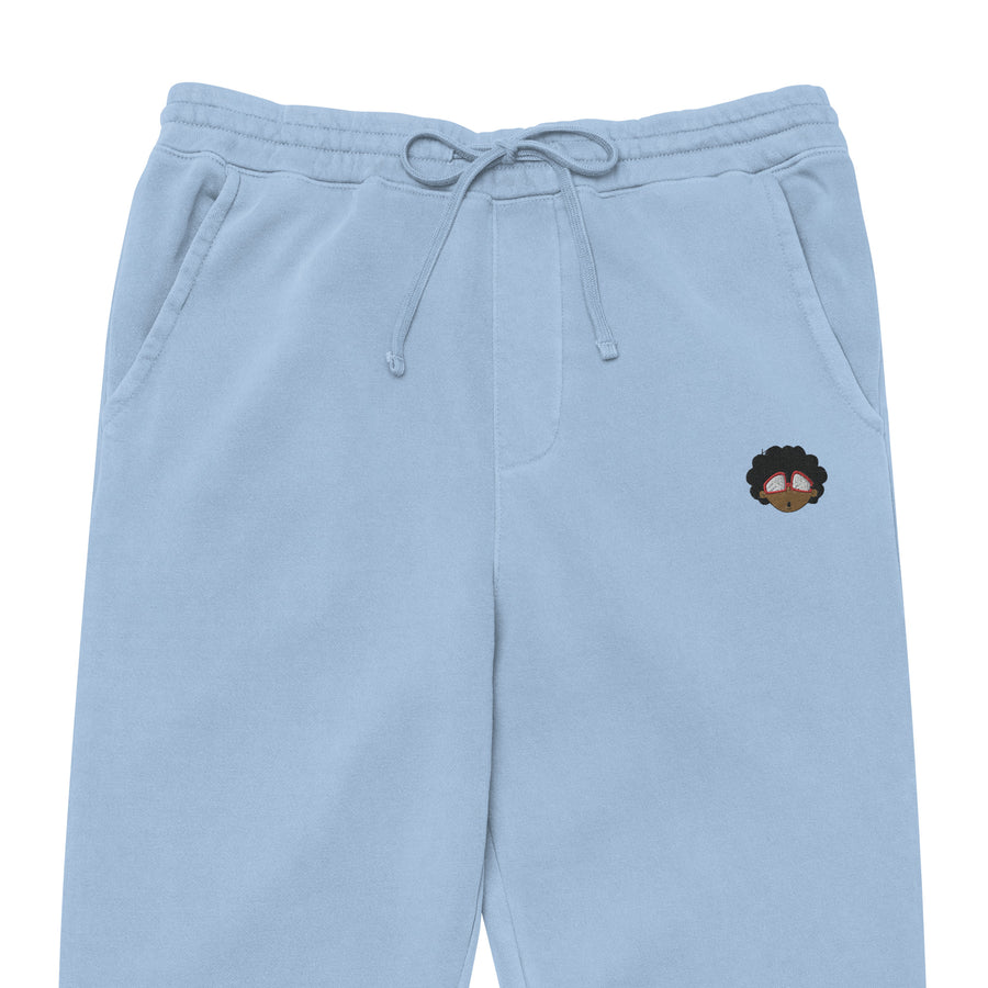 The Only Child 1983 Embroidered Bighead Logo Unisex pigment-dyed sweatpants