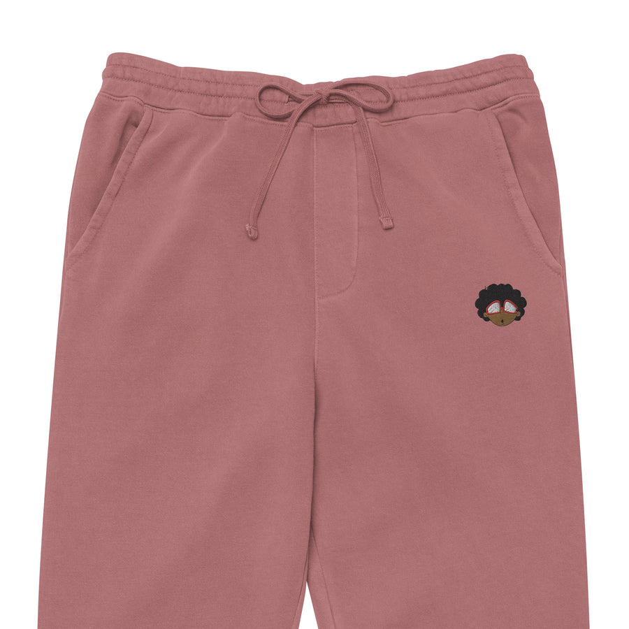 The Only Child 1983 Embroidered Bighead Logo Unisex pigment-dyed sweatpants