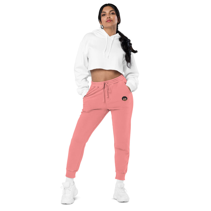 The Only Child 1983 Embroidered Bighead Logo Unisex pigment-dyed sweatpants