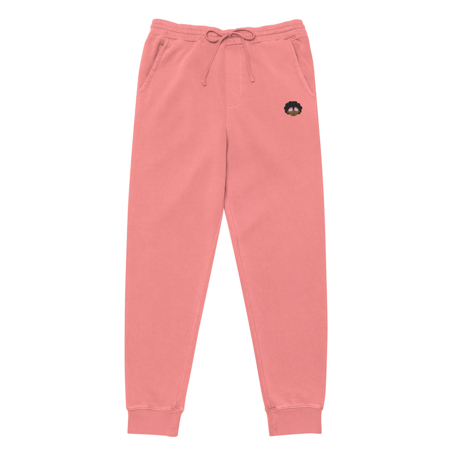 The Only Child 1983 Embroidered Bighead Logo Unisex pigment-dyed sweatpants