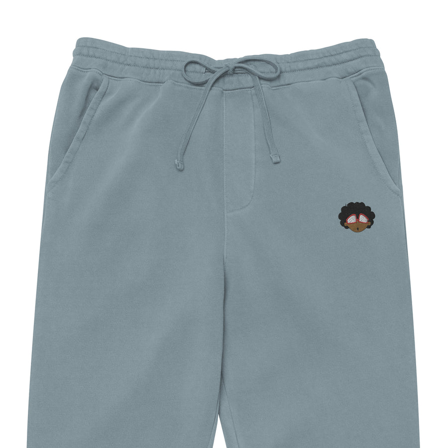 The Only Child 1983 Embroidered Bighead Logo Unisex pigment-dyed sweatpants