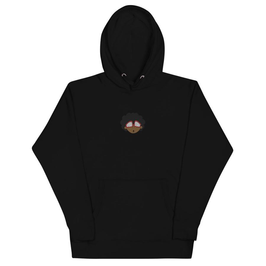 The Only Child 1983 Center Embroidered Bighead Logo Unisex Hoodie