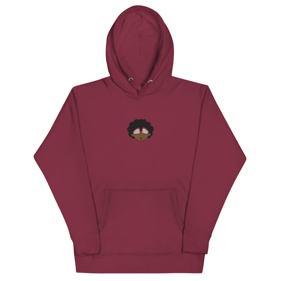 The Only Child 1983 Center Embroidered Bighead Logo Unisex Hoodie