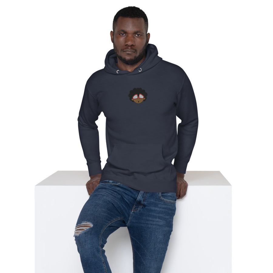 The Only Child 1983 Center Embroidered Bighead Logo Unisex Hoodie