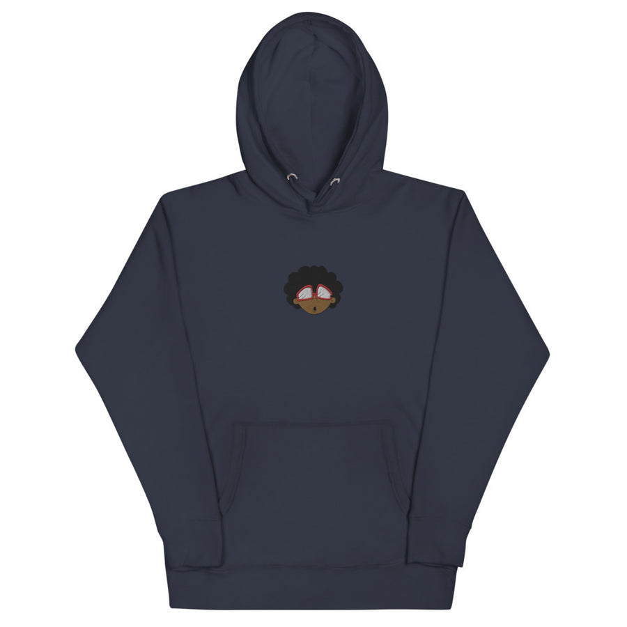 The Only Child 1983 Center Embroidered Bighead Logo Unisex Hoodie