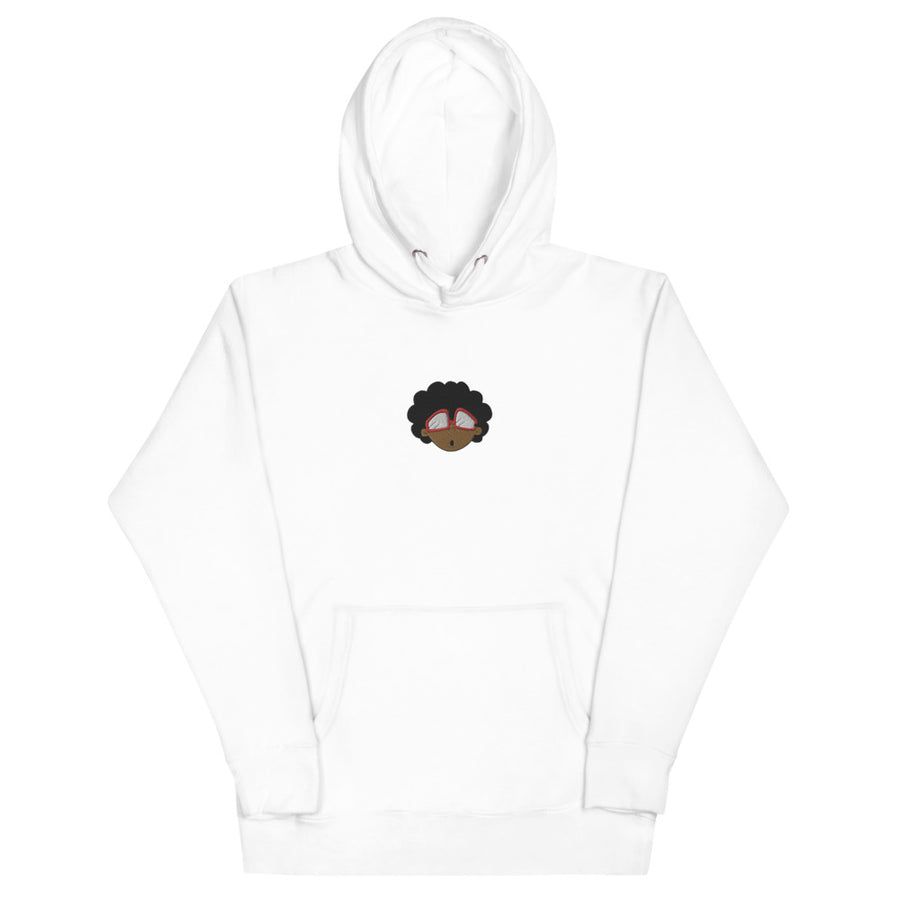 The Only Child 1983 Center Embroidered Bighead Logo Unisex Hoodie