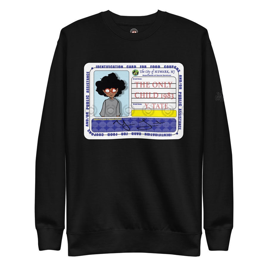 The Only Child 1983 FOOD CARD Unisex Premium Sweatshirt