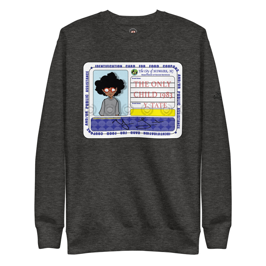 The Only Child 1983 FOOD CARD Unisex Premium Sweatshirt
