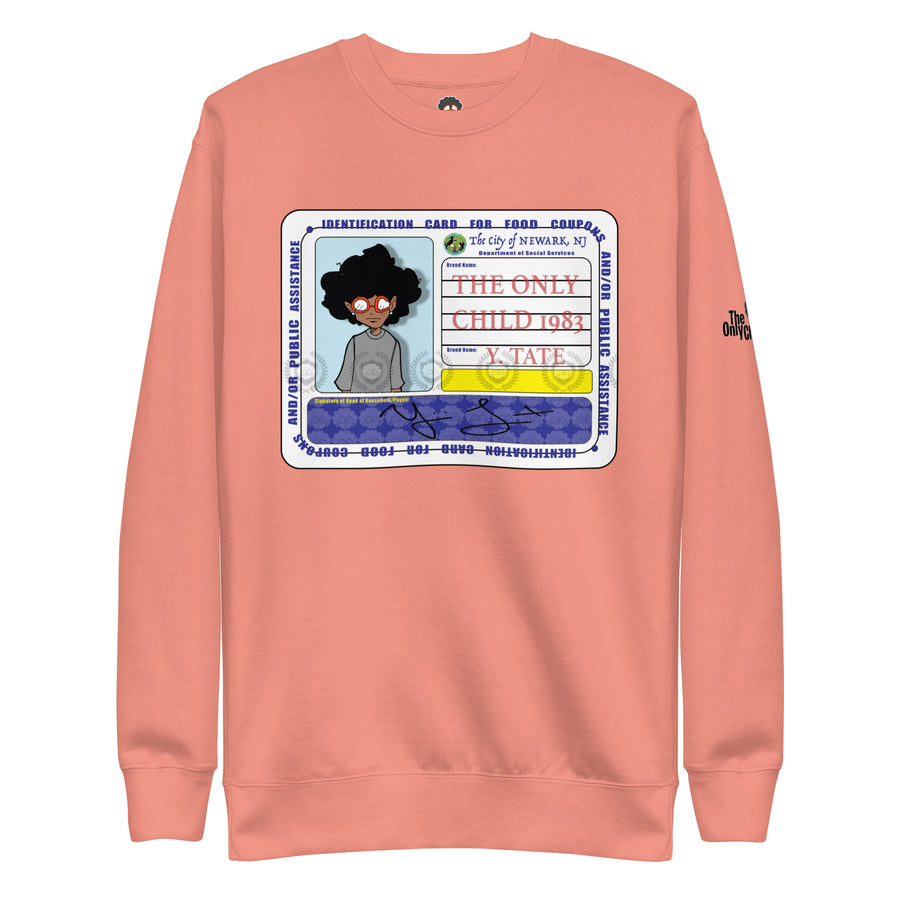 The Only Child 1983 FOOD CARD Unisex Premium Sweatshirt
