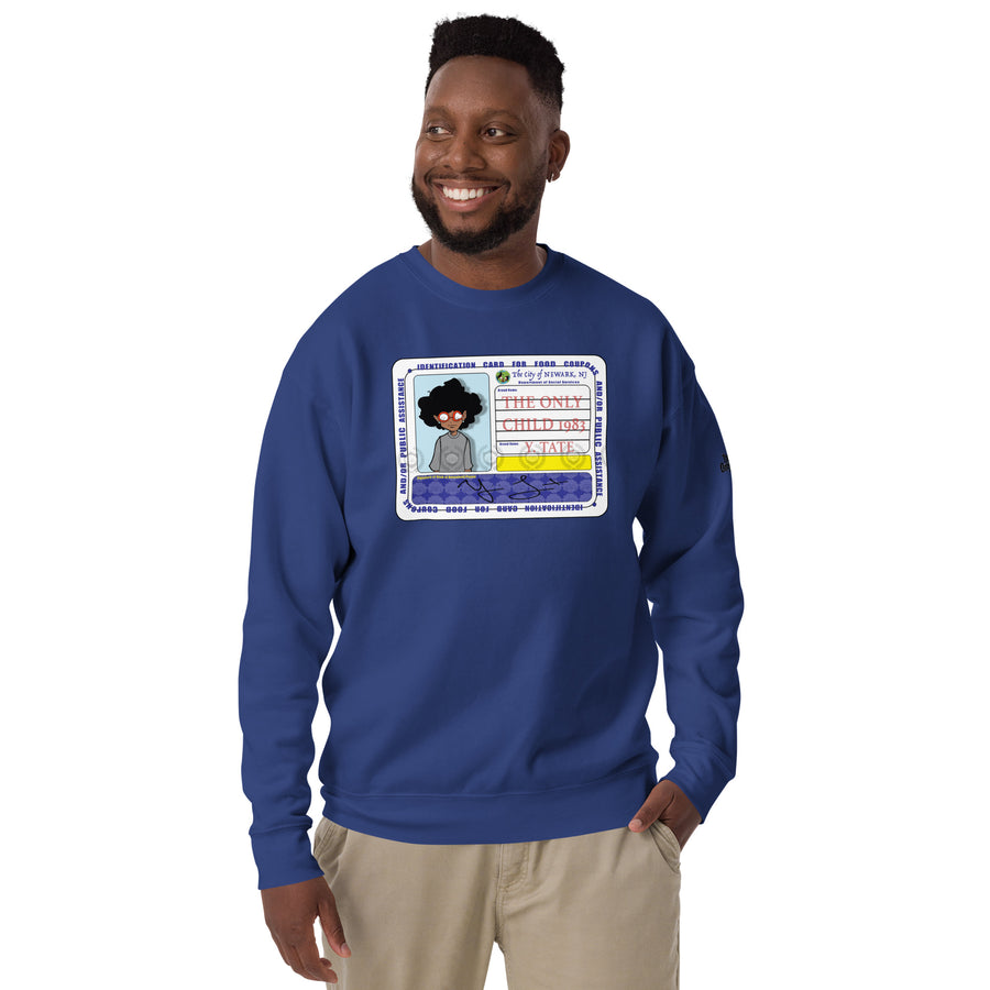 The Only Child 1983 FOOD CARD Unisex Premium Sweatshirt