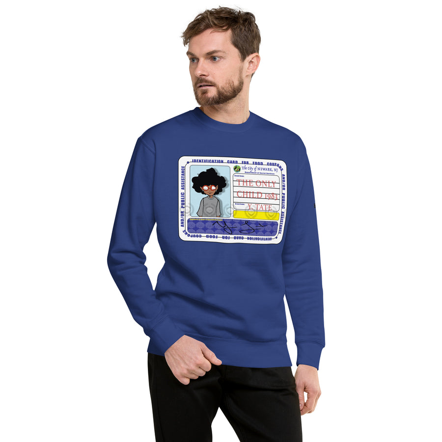 The Only Child 1983 FOOD CARD Unisex Premium Sweatshirt