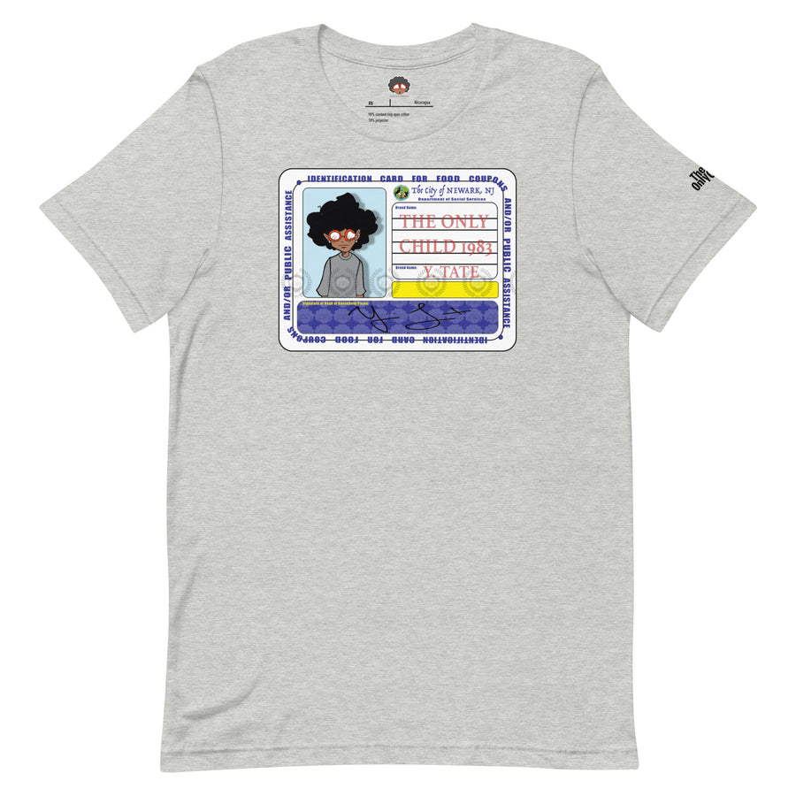 The Only Child 1983 FOOD CARD Unisex t-shirt