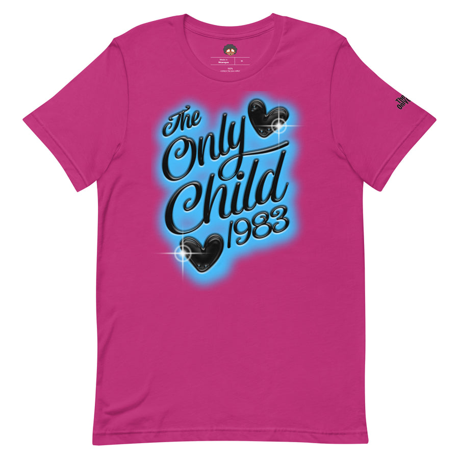 The Only Child 1983 Blue Airbrush Unisex t-shirt