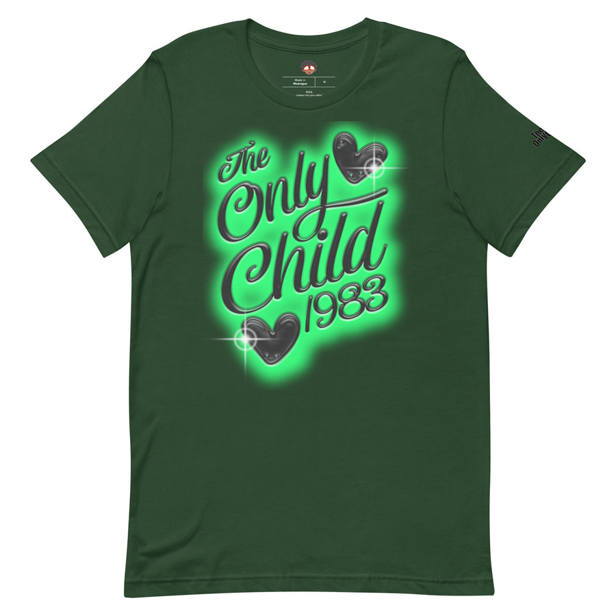 The Only Child 1983 Green Airbrush Unisex t-shirt