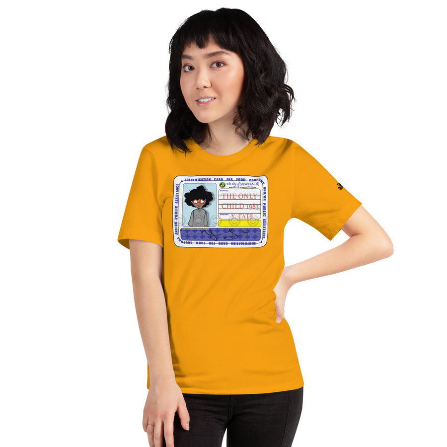 The Only Child 1983 FOOD CARD Unisex t-shirt