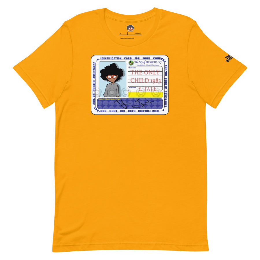 The Only Child 1983 FOOD CARD Unisex t-shirt