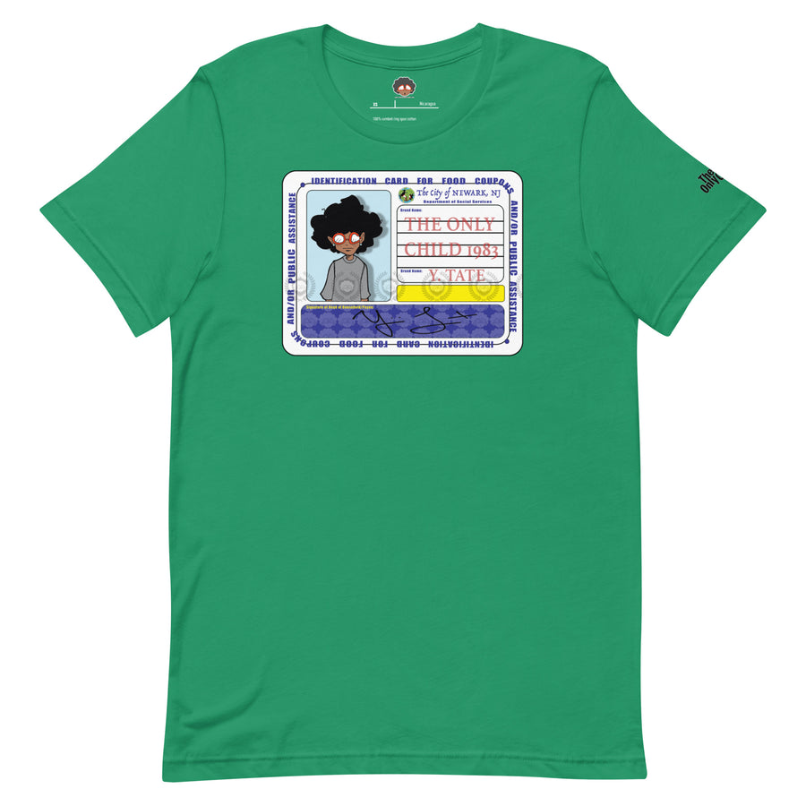 The Only Child 1983 FOOD CARD Unisex t-shirt