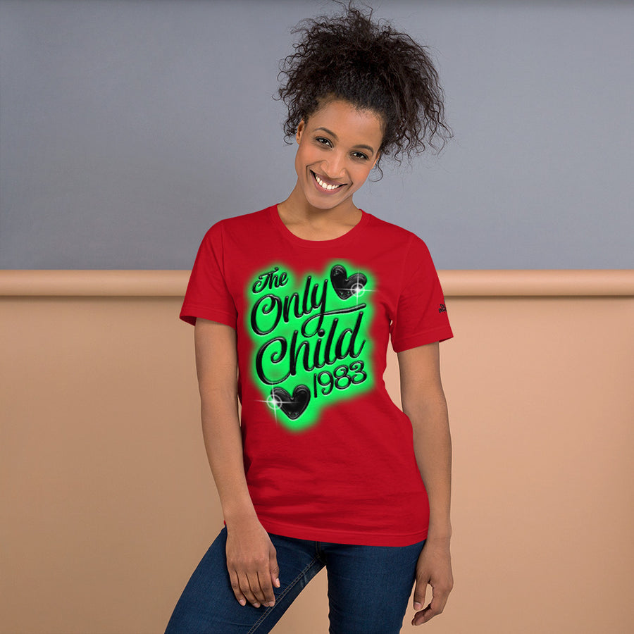 The Only Child 1983 Green Airbrush Unisex t-shirt