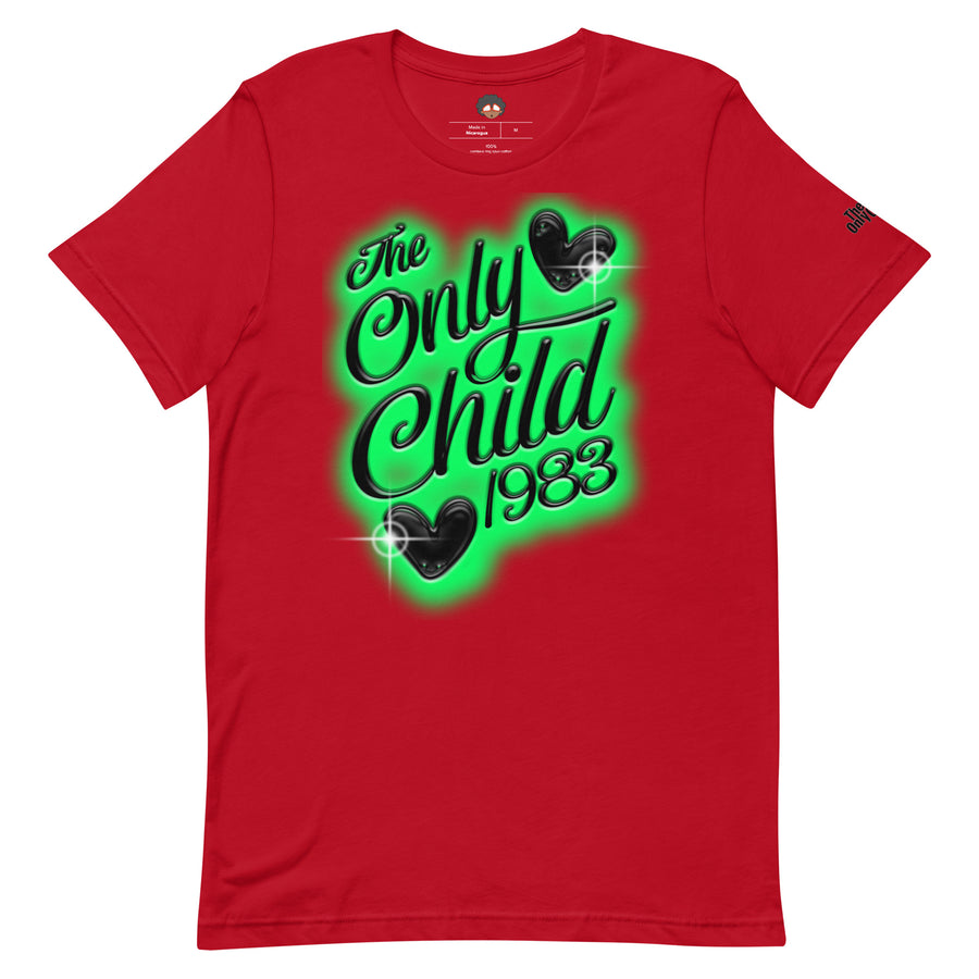 The Only Child 1983 Green Airbrush Unisex t-shirt