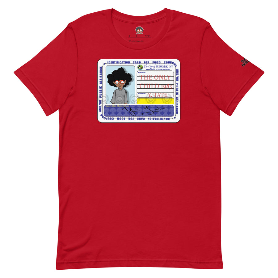The Only Child 1983 FOOD CARD Unisex t-shirt