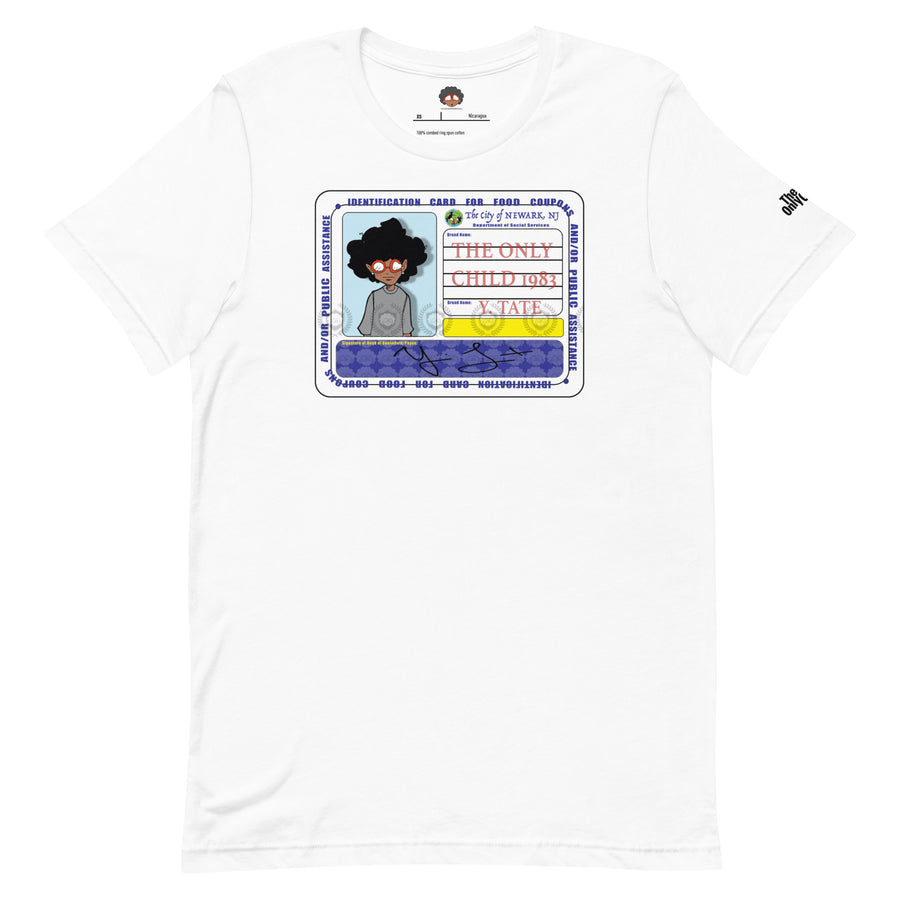 The Only Child 1983 FOOD CARD Unisex t-shirt