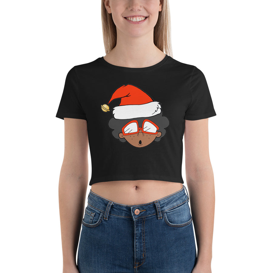 The Only Child 1983 Xmas Bighead Logo Women’s Crop Tee