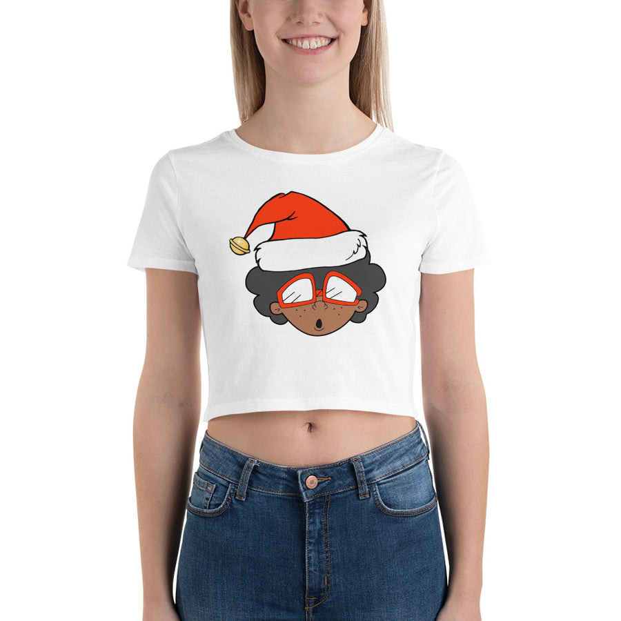 The Only Child 1983 Xmas Bighead Logo Women’s Crop Tee