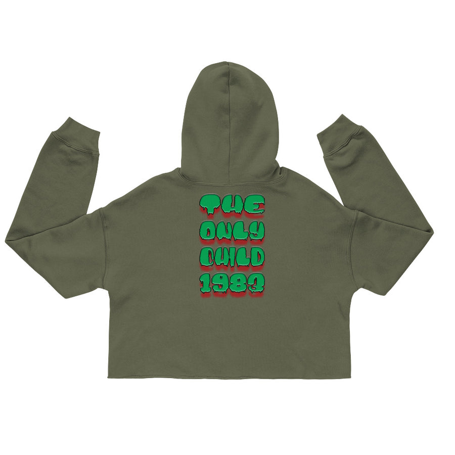 The Only Child 1983 Bighead Logo Hallow's Eve Crop Hoodie