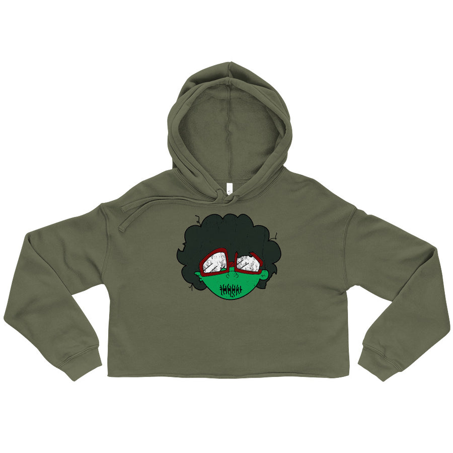 The Only Child 1983 Bighead Logo Hallow's Eve Crop Hoodie