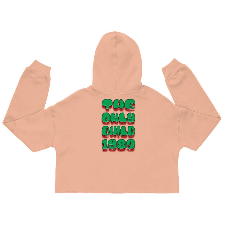 The Only Child 1983 Bighead Logo Hallow's Eve Crop Hoodie