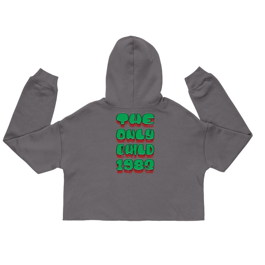 The Only Child 1983 Bighead Logo Hallow's Eve Crop Hoodie