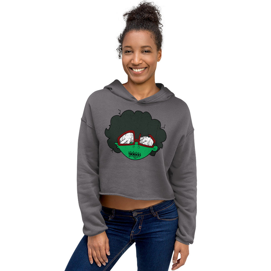 The Only Child 1983 Bighead Logo Hallow's Eve Crop Hoodie